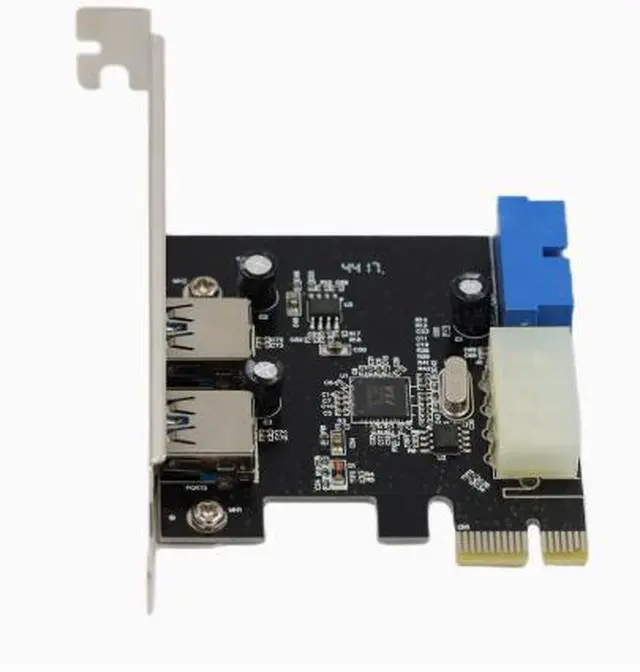 Alt view image 2 of 4 - Desktop USB 3.0 expansion card, PCI-E to 2-port USB 3.0 with a front-mounted 20-pin interface