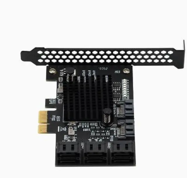 Alt view image 2 of 4 - 8-port SATA hard drive expansion card, PCI-E to SATA 3.0 X1, desktop built-in solid-state drive adapter card
Product repeat purchase rate: 25%
