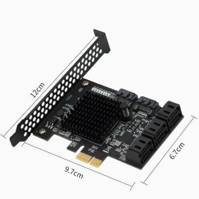 Alt view image 3 of 4 - 8-port SATA hard drive expansion card, PCI-E to SATA 3.0 X1, desktop built-in solid-state drive adapter card
Product repeat purchase rate: 25%