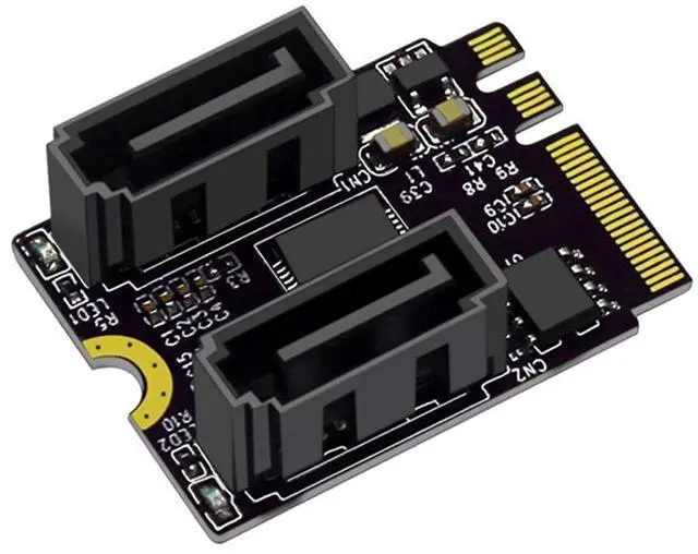 Main image of M2 to SATA 3.0 expansion KEY A+E WIFI M.2 to SATA hard drive adapter without driver JMB582