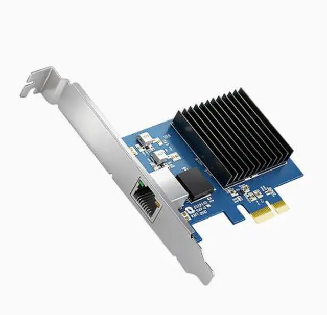 Alt view image 3 of 3 - The PCIe 10GX1 Ethernet port Gigabit network card RTL8127 supports diskless boot / network wake-up for server-specific purposes.