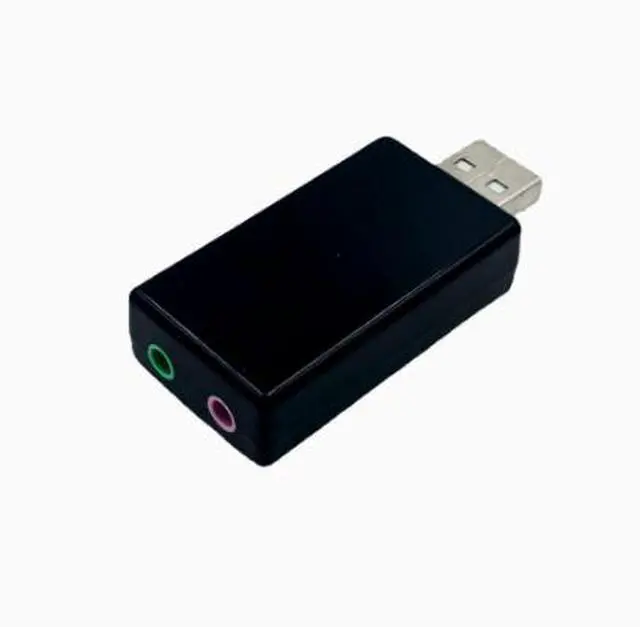 Alt view image 2 of 3 - 7.1-channel simulated dynamic sound effect external USB sound card microphone input home-use USB sound card