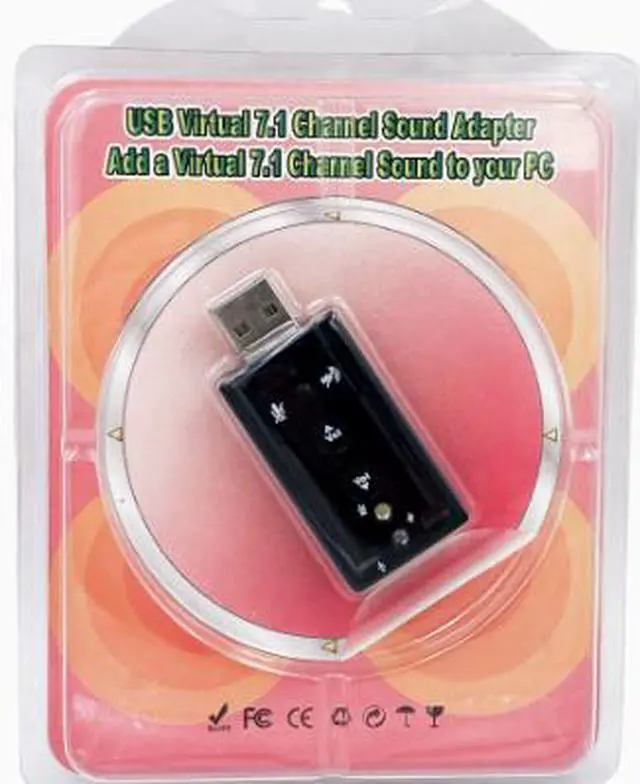 Alt view image 3 of 3 - 7.1-channel simulated dynamic sound effect external USB sound card microphone input home-use USB sound card