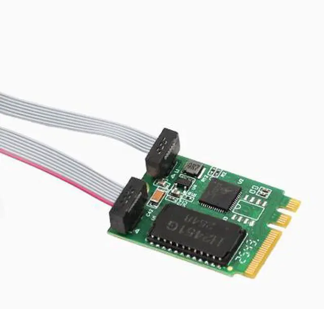 Alt view image 2 of 4 - M2 A+E Key 2.5G Direct Connector Gigabit Wired Network Card RTL8125BG Cabinet COM Port Special with Indicator Light