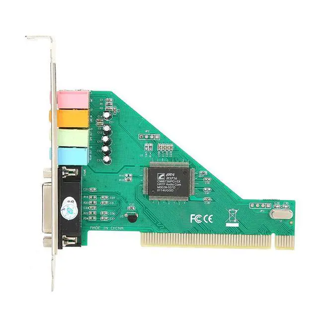 Alt view image 2 of 2 - PCI Sound Card 4.1 Channel Desktop Internal Audio Card High-Fidelity Audio Card CMI8738