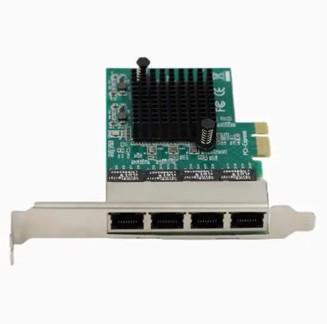 Alt view image 4 of 4 - PCIe 4-port Gigabit Network Card RTL8111F Built-in for Desktop Computers, Server PCIe 4-port Network Card Wired Connection