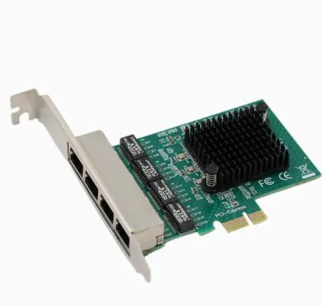 Main image of PCIe 4-port Gigabit Network Card RTL8111F Built-in for Desktop Computers, Server PCIe 4-port Network Card Wired Connection