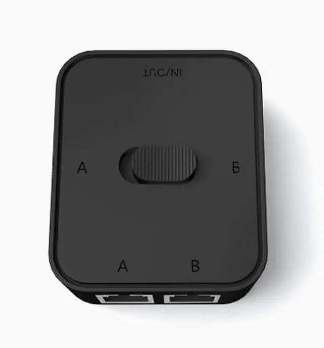 Alt view image 2 of 4 - Gigabit network switcher, RJ45 power-free network cable sharing device for internal and external networks, passive device for random black-and-white transmission