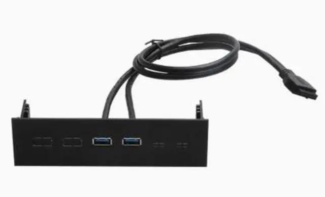 Main image of USB 3.0 front-panel optical drive slot expansion card with 4 ports HUB dual 19-pin to 4-port USB 3.0 adapter