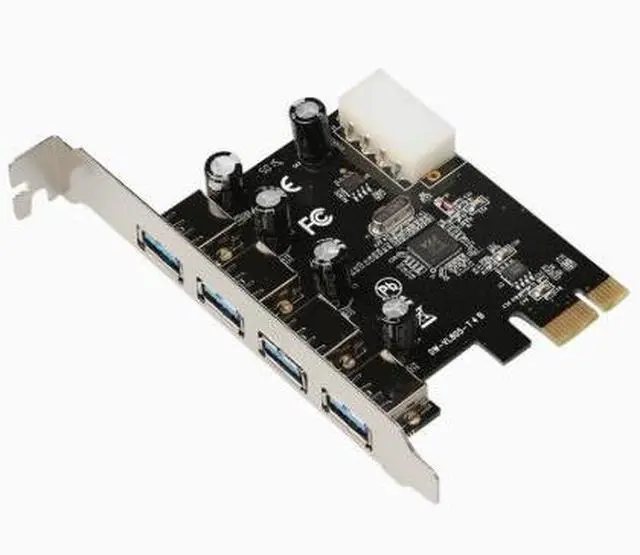Main image of PCIE-USB3.0-T4B 4-Pin VL805 Chip Adapter PCIe Expansion Card 4 Ports