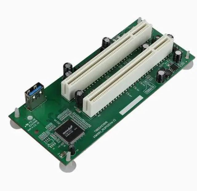 Alt view image 3 of 4 - TXIC PCIe to PCI adapter PCIe to dual PCI slots expansion card supports capture card and tax card