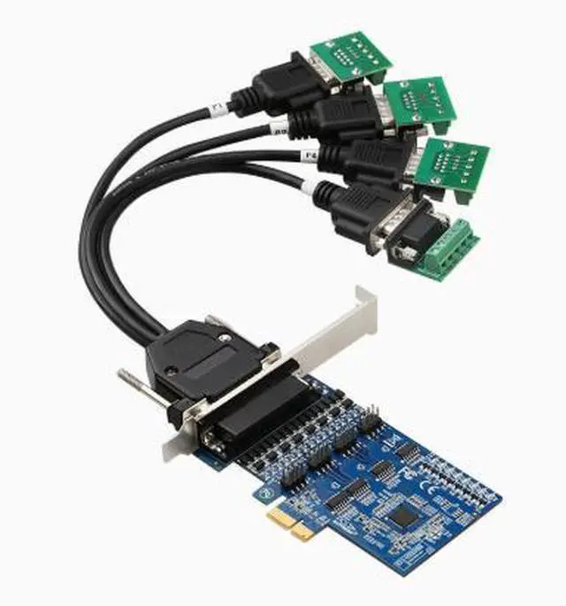 Alt view image 5 of 5 - PCI-E to 4-port RS485/422 expansion card for industrial use with transient voltage suppression protector