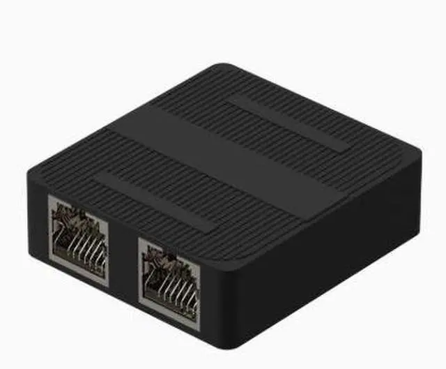 Main image of Network splitter for gigabit network - splits into two parts and enables simultaneous internet access. Can be independently with a 3-port switch.