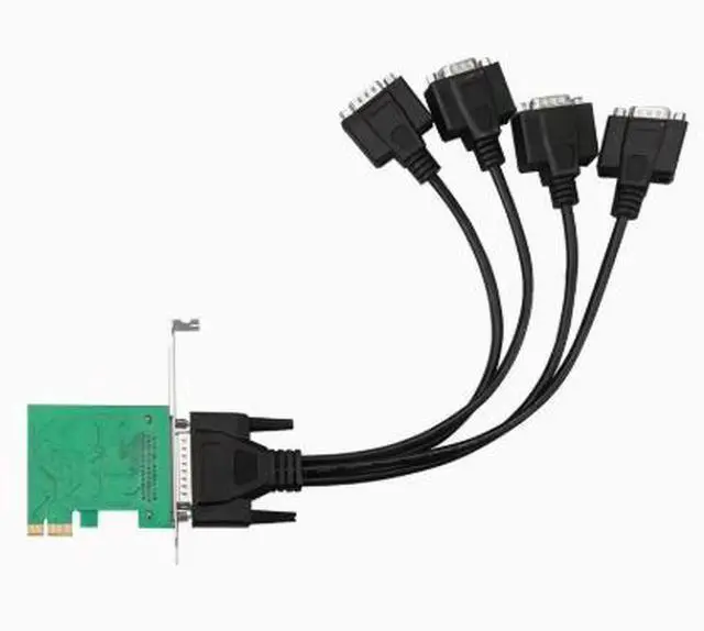 Alt view image 4 of 5 - PCIE 1x to 4-port 2-port RS232 serial card, 2-port 4-port expansion card, desktop computer universal COM card