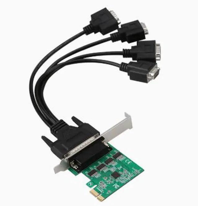 Alt view image 5 of 5 - PCIE 1x to 4-port 2-port RS232 serial card, 2-port 4-port expansion card, desktop computer universal COM card