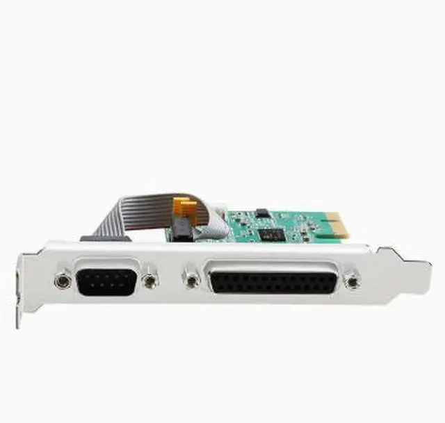 Alt view image 3 of 4 - PCIE1 serial port 9-pin with power supply + 1 expansion card AX99100 chip serial and parallel port expansion card