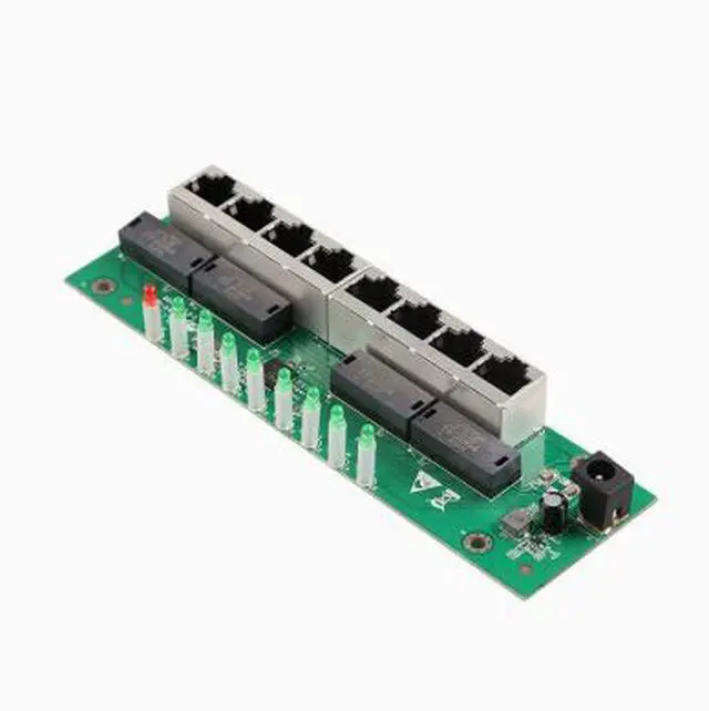 Alt view image 3 of 5 - 8-port Gigabit Building Switch Module - Plug-and-play 8-port Network Switch
