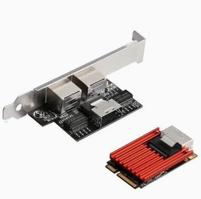 Alt view image 2 of 4 - MINI PCIE Dual-Gigabit Ethernet Network Card I350 Chip Desktop Computer