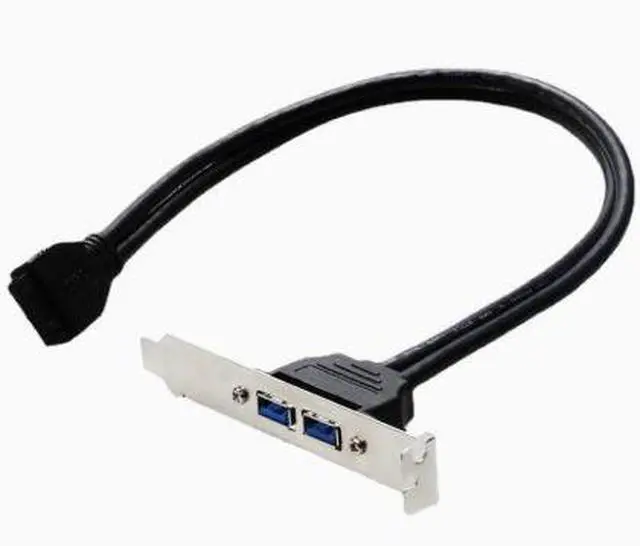 Main image of USB 3.0 rear cover expansion cable 20-pin/19-pin to dual USB 3.0 cover expansion card
