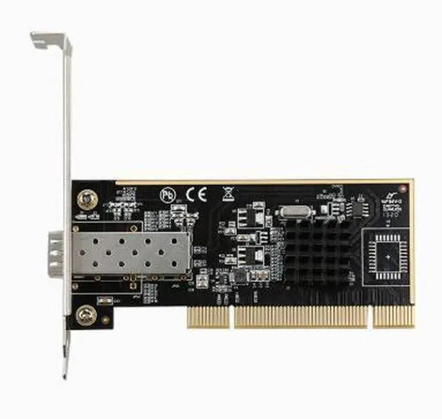 Main image of The PCI Gigabit Fiber Network Card uses the RC82545 chip for Gigabit fiber network functionality.