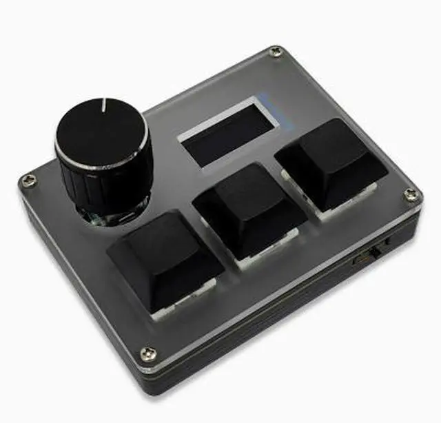 Main image of 3-key wired customizable keyboard with LCD color screen display, gaming keyboard