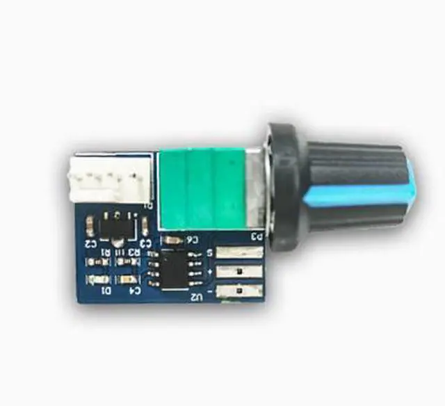 Alt view image 2 of 4 - Computer case fan, fan speed controller, PWM speed control module, 12V single path, 4-pin low power, silent