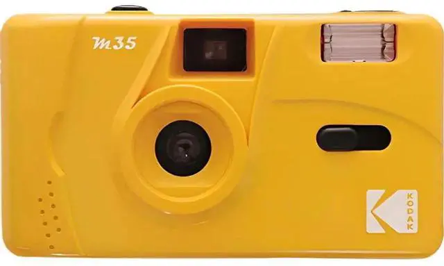 Main image of SOEWIOU Kodak M35 35mm Film Camera (Yellow) - Focus Free, Reusable, Built in Flash, Easy to Use