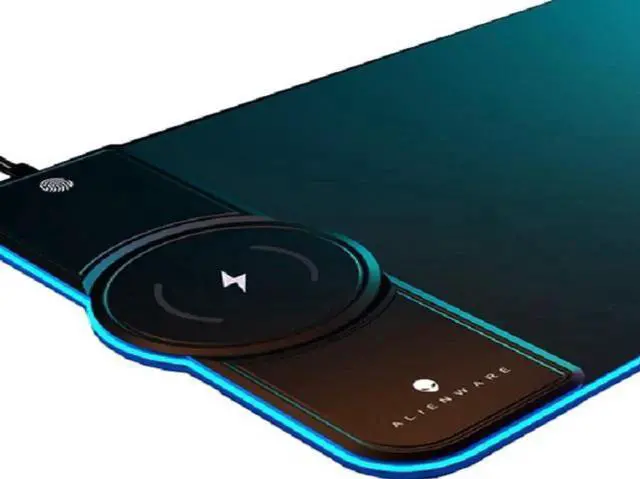 Main image of Alienware 800×300 Illuminated Gaming Mouse Pad Keyboard Desk Pad 15W Wireless Charging