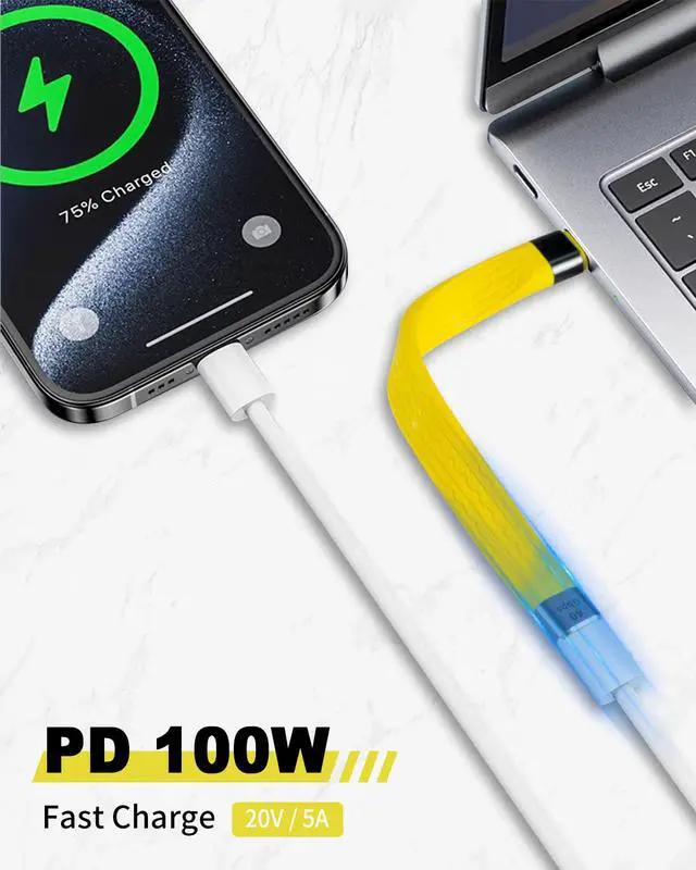 Alt view image 3 of 7 - Duttek Short USB C Extension Cable 40Gbps, USB Type C Male to Female Extender Cord PD 100W, USB C Extender Cable Short Support 8K Video and Data Sync for Thunderbolt, Tablet, Phone, 5Inch