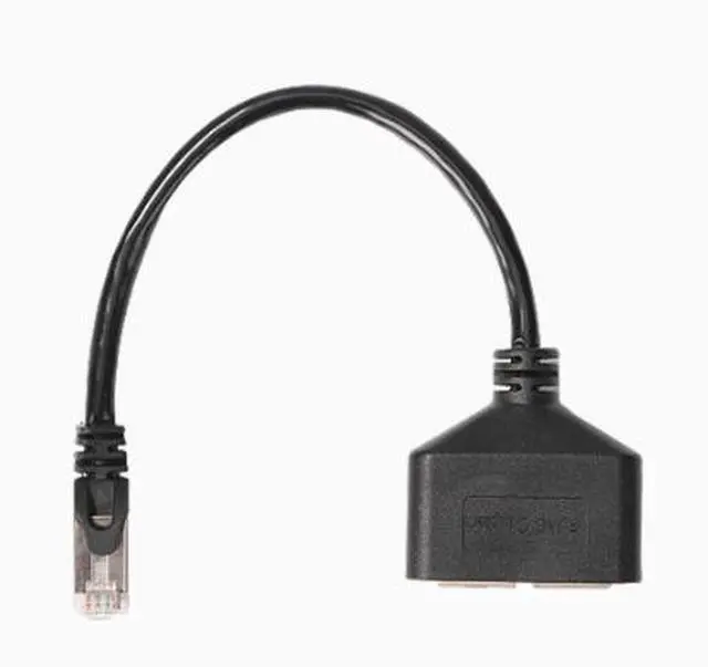 Alt view image 3 of 4 - One-port two/three/four network cable splitter RJ45 one-port three-extension cable one-port two Ethernet adapter