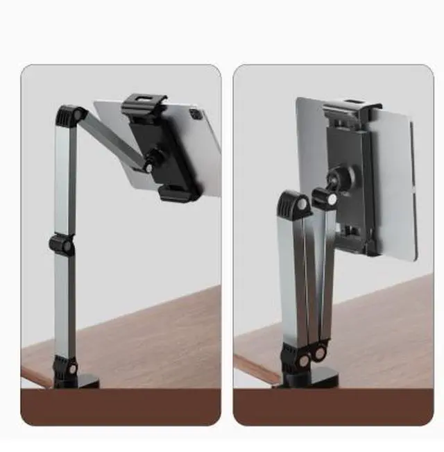 Alt view image 2 of 4 - Headrest extendable lazy man mobile phone stand for TV series streaming and live broadcasts. Lazy man gadget for dormitory bed head desktop support.