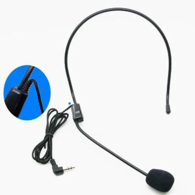 Alt view image 2 of 3 - Headset microphone with amplifier, universal headset microphone, teacher's microphone for class, tour guide microphone for special use, computer microphone for tour guides