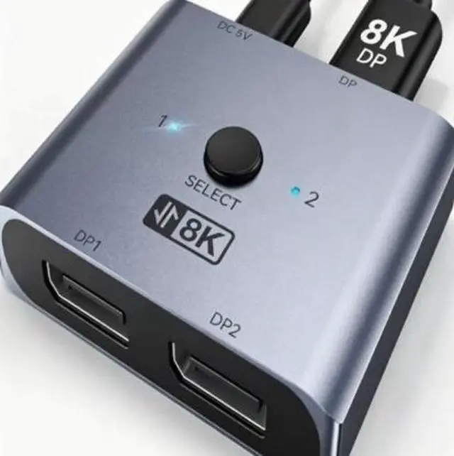 Alt view image 2 of 4 - Best-selling HDMI bidirectional switcher, 2 inputs to 1 output for computer monitors, split into 2, HDMI 4K 60Hz * 3D