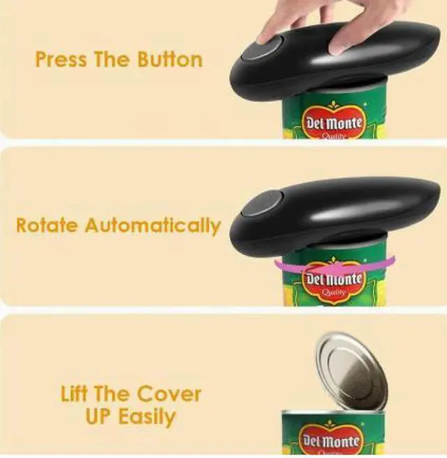 Alt view image 2 of 5 - Electric can opener, plastic bottle opener, Amazon electric lid opener wholesale, N-shaped cross-border new model 2025