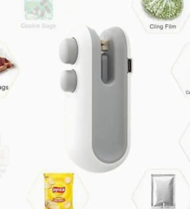 Alt view image 4 of 4 - Sealing machine, household small-sized mini sealing machine, plastic sealing machine, sealing clamp, sealing clip, sealing device, snack sealing device
