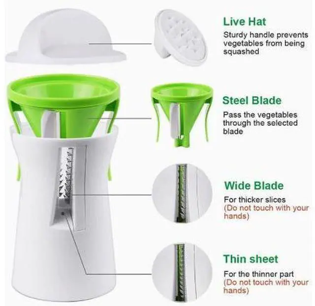 Alt view image 2 of 5 - Shredder, Spiral funnel shredder, Rotating shredder, Vegetable cutter, Scraper vegetable cutter