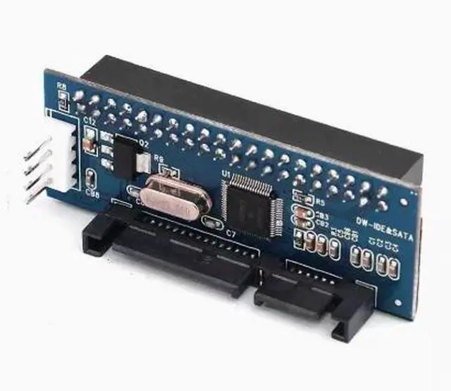 Alt view image 3 of 5 - 3.5-inch IDE to SATA adapter card - Desktop computer hard drive/IDE optical drive to SATA converter parallel port to serial port