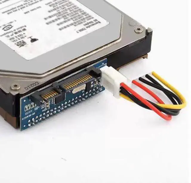 Alt view image 4 of 5 - 3.5-inch IDE to SATA adapter card - Desktop computer hard drive/IDE optical drive to SATA converter parallel port to serial port