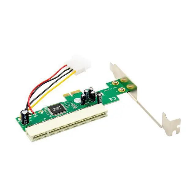 Alt view image 3 of 4 - Desktop computer graphics card PCI-E to PCI expansion card PCI-E 1x to PCI adapter card ASM1083