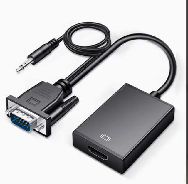 Alt view image 2 of 4 - New VGA Male to HDMI Female High-Definition Video Computer Adapter Cable, Converter with 9288 Chip