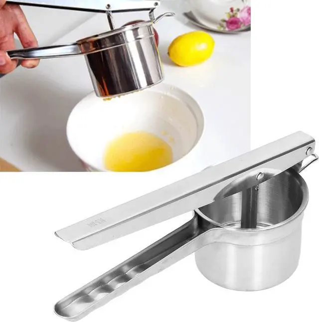 Alt view image 4 of 7 - Stainless Steel Manual Mashed Potato Machine Create Creamy