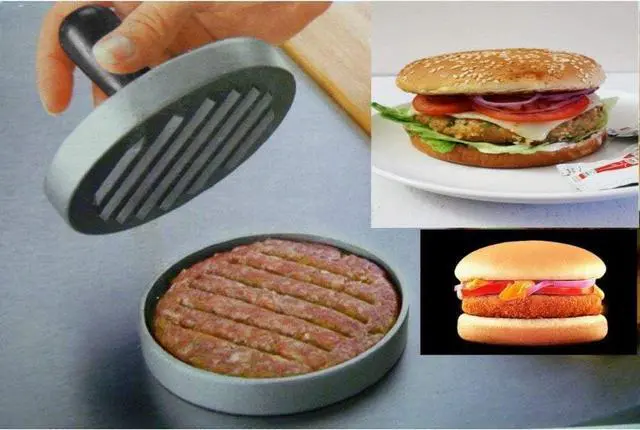 Alt view image 3 of 6 - Meat Barbecue Presses Mold, 4.5Inch Stainless Steel Round Hamburger Meat Presses Mold for Kitchen