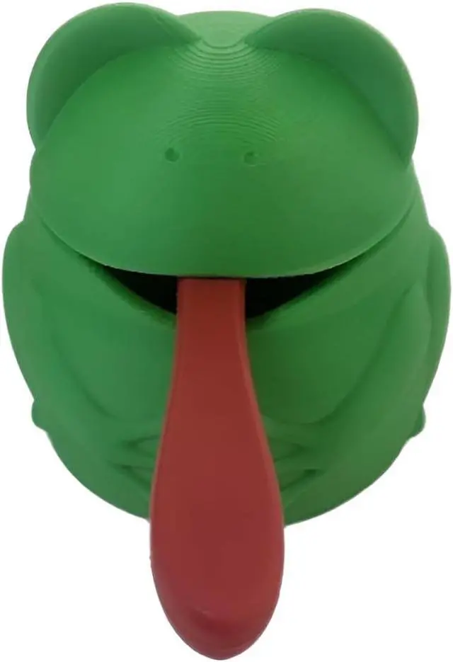 Alt view image 6 of 7 - 3D Printed Multi-functional Plastic Seasoning Container, Practical Decorative Frog Salt Containers, with Lid and Spoon