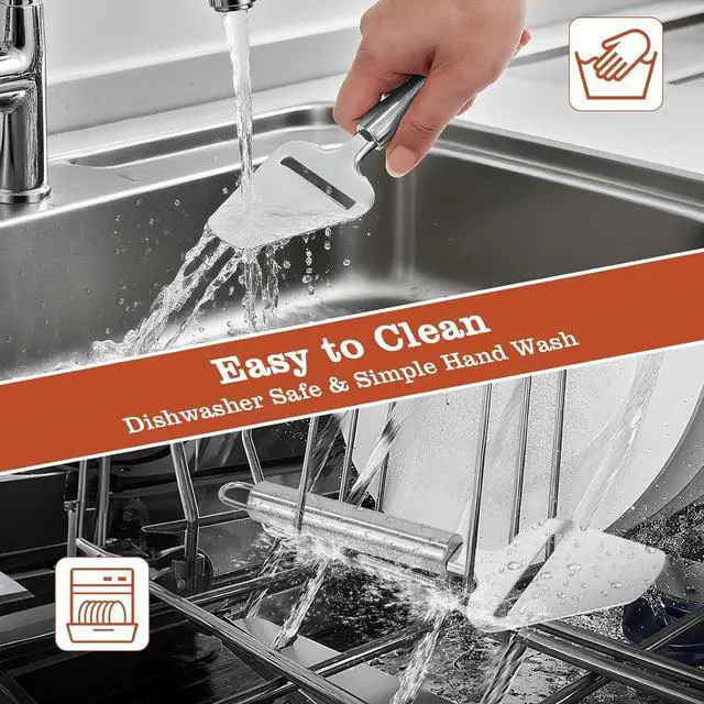 Alt view image 4 of 7 - Premium Stainless Steel Cheese Slicer For All Types Of Cheese.
Multi-Functional Handheld Cheese Slicers Cutter For Block And Hard, Dishwasher Safe, Essential For Every Kitchen.