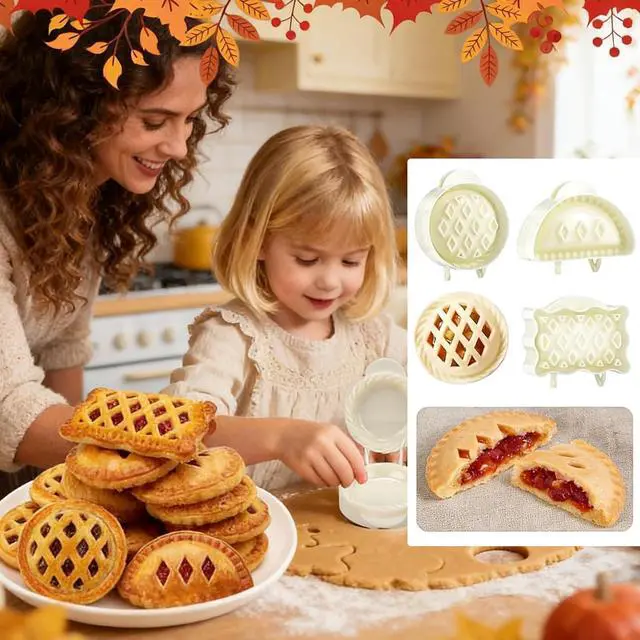 Alt view image 5 of 7 - Holiday Mini Pie Molds Christmas Halloween Kitchen Mould Baking Accessory(Three packs)
