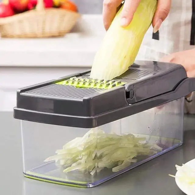 Alt view image 5 of 6 - Kitchen Vegetable Chopper, Dicer, Slicer, Potato Shredder, Grater Multi-functional Home Use Vegetable Cutter