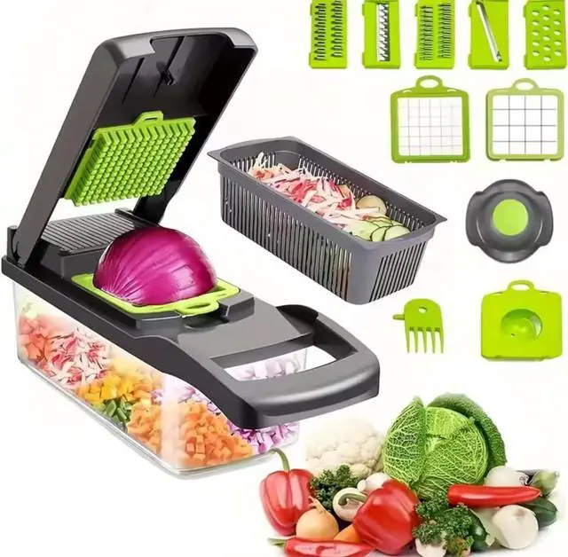 Main image of Kitchen Vegetable Chopper, Dicer, Slicer, Potato Shredder, Grater Multi-functional Home Use Vegetable Cutter