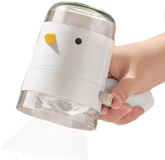 Main image of Dispenser Salt Shaker Gadget Dustproof Kitchen Tool Precision Quantitative Seasoning Bottle Condiment Container, Yellow White