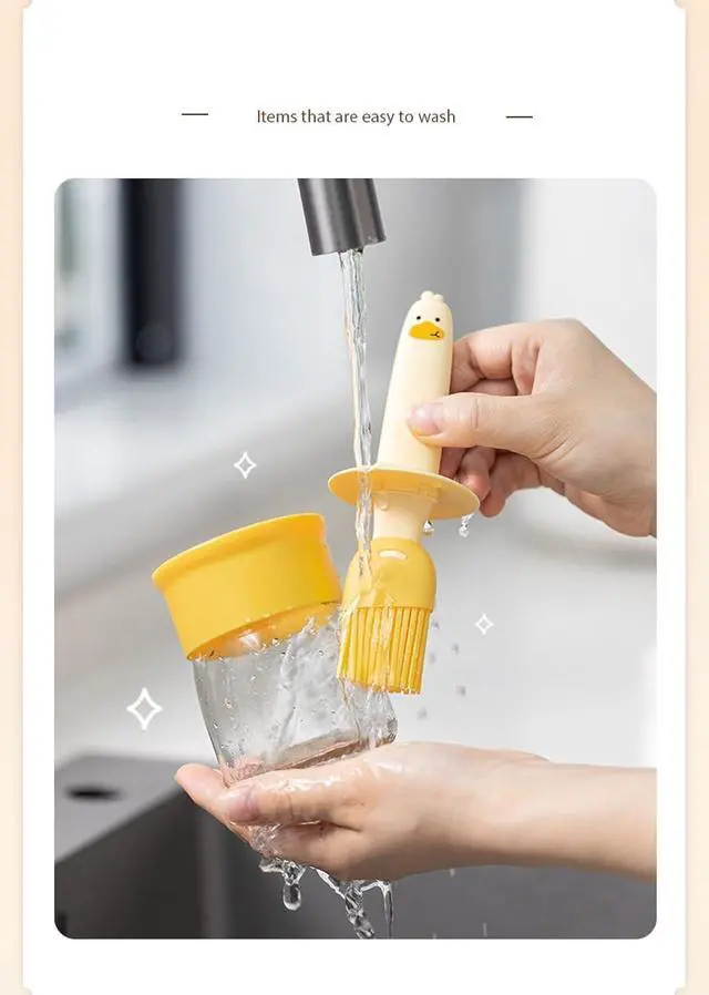 Alt view image 6 of 7 - Glass Oil Dispenser Bottle Made with Premium Glass & Silicone | High Temperature Resistant Oil Bottle Integrated Barbecue Cooking, Frying, Air Fryer Utensils Home & Kitchen Easy to use