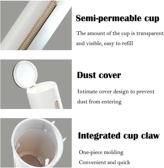 Alt view image 4 of 6 - Cup Dispenser Wall Mount, Fit 6oz - 9oz Dixie Cup Dispenser Wall Mount, 11" Tube Length Water Dispenser Cup Holder, Cup Dispenser for Water Cooler, for Home, Office, Hospital, Gym (Color : White)